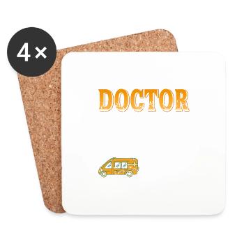 Doctor, Miracle Worker Isn't An Official Job - Untersetzer (4er-Set) - Weiß - Vorne