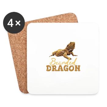 Juste un dragon barbu de plus que je promets à Bearded Dra - Dessous de verre (lot de 4) - blanc - Devant
