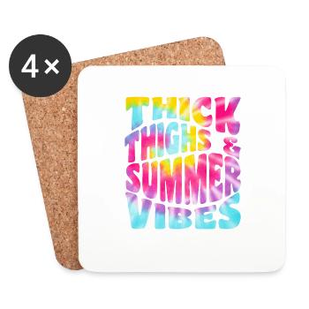 Summer - Coasters (set of 4) - white - Front