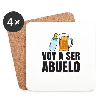 Je Vais Être Un Grand-père - Dessous de verre (lot de 4) - blanc - Devant