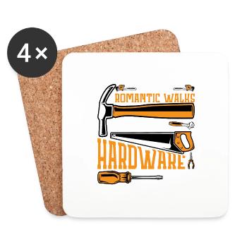Enjoy Romantic Walks Through The Hardware Store11 - Coasters (set of 4) - white - Front