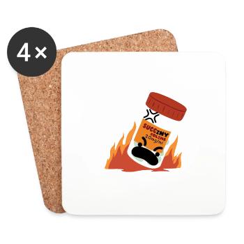 Funny Pun Hypokalemic Periodic Paralysis Awareness - Coasters (set of 4) - white - Front