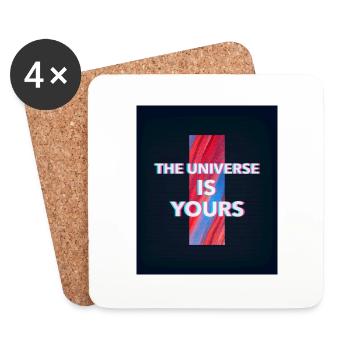 The universe is yours - Coasters (set of 4) - white - Front