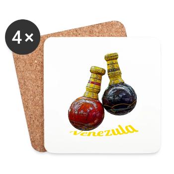 Venezuela maracas - Untersetzer (4er-Set) - Weiß - Vorne