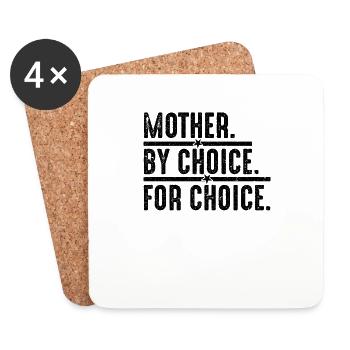 Mother by Choice - Coasters (set of 4) - white - Front