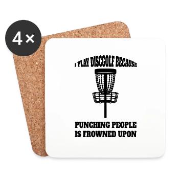 Disc Golf Funny Saying Disc Golfer Disc Golfer - Coasters (set of 4) - white - Front