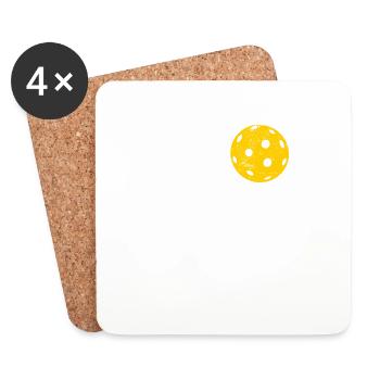 Love Pickleball Player Lover Women Mother's Day Gr - Coasters (set of 4) - white - Front