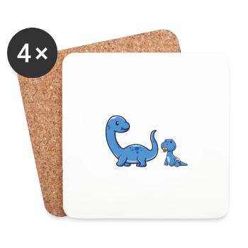 Je Vais Être Grand Frère Futur Grand frère Annonce - Dessous de verre (lot de 4) - blanc - Devant