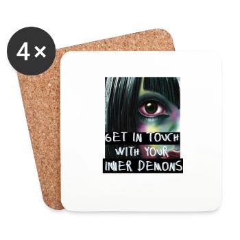 Anime Japan Demons - Coasters (set of 4) - white - Front