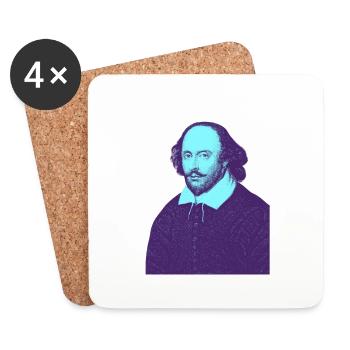 William Shakespeare - My Theatre - Coasters (set of 4) - white - Front