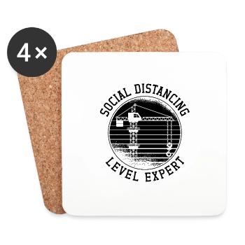 Construction Worker Construction Crane Operator Crane Driver Gift Idea - Coasters (set of 4) - white - Front