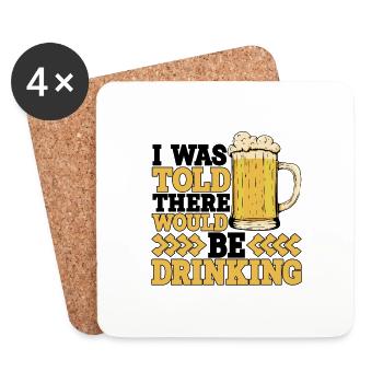 I was told there would be drinking 13 - Coasters (set of 4) - white - Front