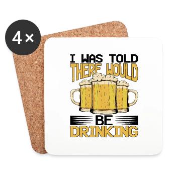 I was told there would be drinking 12 - Coasters (set of 4) - white - Front