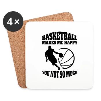 Basketball Basketball Club Basketball Lovers - Coasters (set of 4) - white - Front