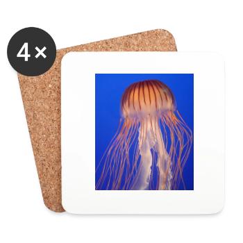 Jellyfish - Coasters (set of 4) - white - Front