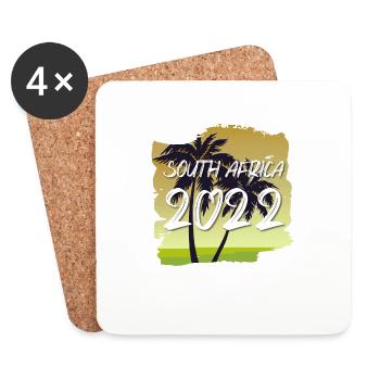 South Africa 2022 - Untersetzer (4er-Set) - Weiß - Vorne