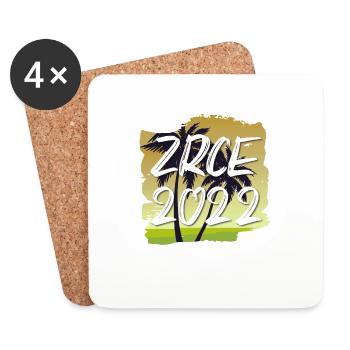 Zrce 2022 - Dessous de verre (lot de 4) - blanc - Devant