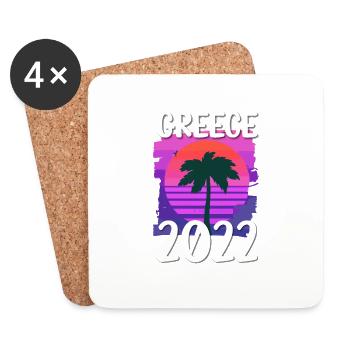 Greece 2022 - Untersetzer (4er-Set) - Weiß - Vorne