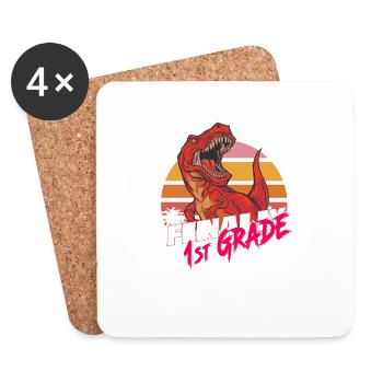 Finally 1st Grade, First Grader - Coasters (set of 4) - white - Front
