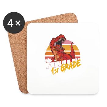 Finally 1st Grade, First Grader - Coasters (set of 4) - white - Front