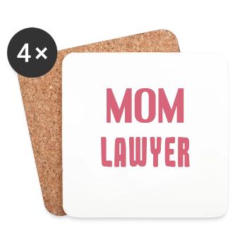 I'm A Mom And A Lawyer Nothing Scares Me Cool - Untersetzer (4er-Set) - Weiß - Vorne