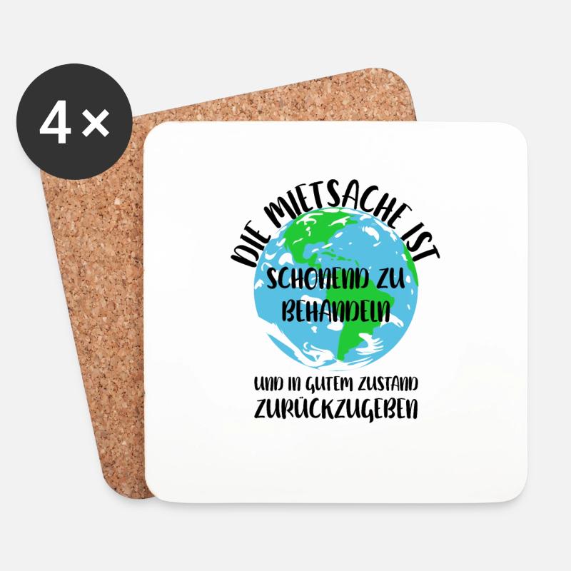 Naturschutz Klima Naturschützer Meer - Untersetzer (4er-Set) - Weiß