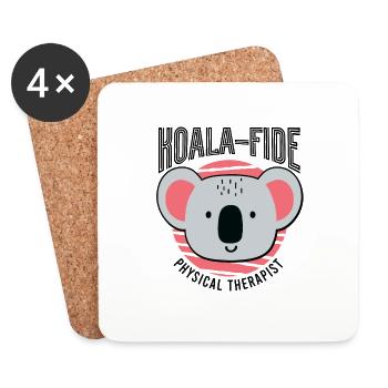 Physical Therapist Qualification Koala Gait - Coasters (set of 4) - white - Front