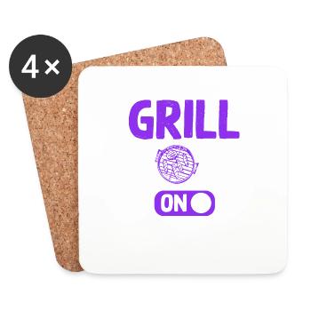 grill mode on - Coasters (set of 4) - white - Front