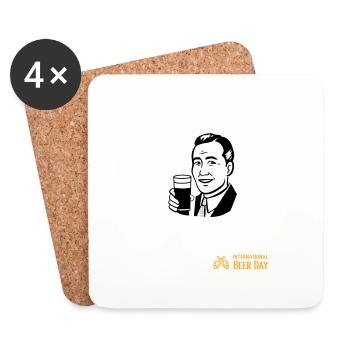 International Beer Day, Have A Beer! - Coasters (set of 4) - white - Front