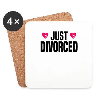 Divorce Separation Marriage Ex Divorce Party - Coasters (set of 4) - white - Front