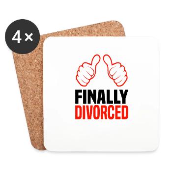 Divorce Separation Marriage Ex Divorce Party - Coasters (set of 4) - white - Front