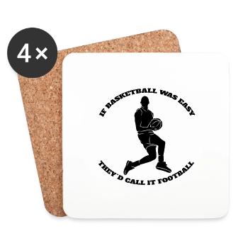 Basketball Basketballer Verein Basketballliebhaber - Untersetzer (4er-Set) - Weiß - Vorne