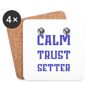 Keep Calm And Trust The Setter 8 - Coasters (set of 4) - white - Front