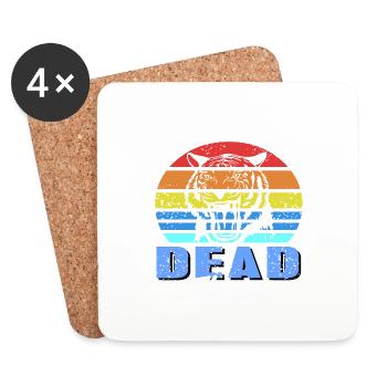 Forever Collecting Dead Things Retro Vintage - Untersetzer (4er-Set) - Weiß - Vorne