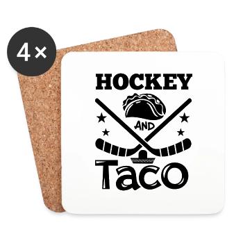 Hockey Gift Hockey, Hockey Coach, Hockey Fan - Coasters (set of 4) - white - Front