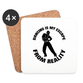 Dancing Sport Hobby Dancer Gift Dance Sport - Coasters (set of 4) - white - Front
