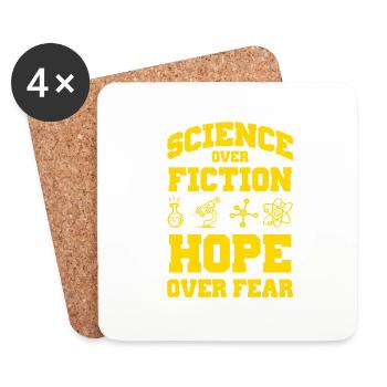 science science hope - Coasters (set of 4) - white - Front