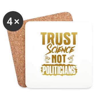 trust science - Coasters (set of 4) - white - Front