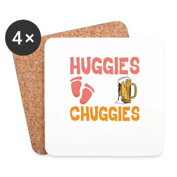 Huggies and Chuggies 13 - Coasters (set of 4) - white - Front
