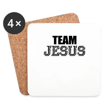 Team Jesus Christian Jesus - Coasters (set of 4) - white - Front