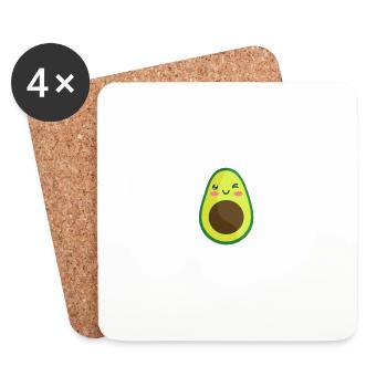 Celebrating National Guacamole Day Avocado Guac - Untersetzer (4er-Set) - Weiß - Vorne