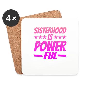 Sisterhood is Powerful 14 - Untersetzer (4er-Set) - Weiß - Vorne