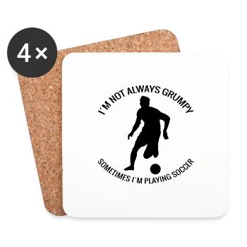 Football coach Football Football player Footballer - Coasters (set of 4) - white - Front