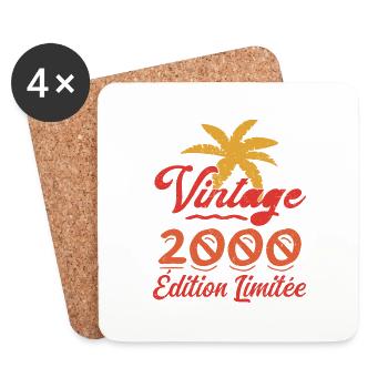 Vintage 2000 Edition Limitée - Dessous de verre (lot de 4) - blanc - Devant