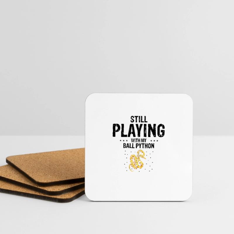 King python design for snake lovers Coasters (set of 4)