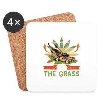 Gardening Gardeners Gardening Digging Plant - Coasters (set of 4) - white - Front