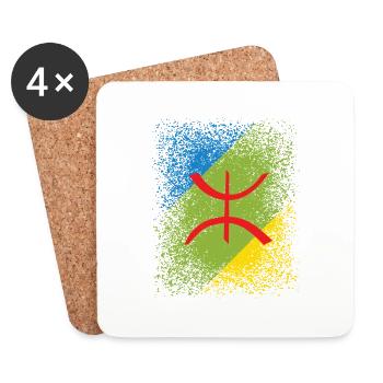 Amazigh Berber flag - Coasters (set of 4) - white - Front