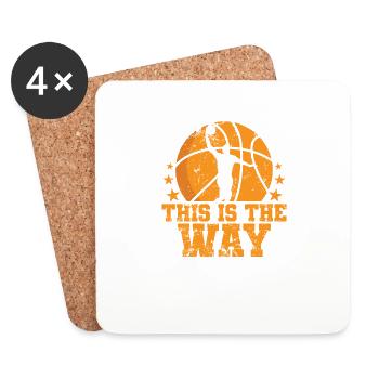 This is the Way Basketball America USA - Coasters (set of 4) - white - Front