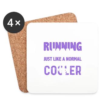 running mom mom - Coasters (set of 4) - white - Front