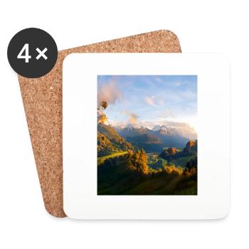 great ART on great PEOPLE - Untersetzer (4er-Set) - Weiß - Vorne